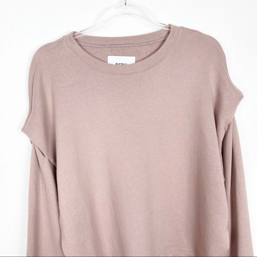 Revolve Pistola Lenora Flange Nude Pink‎ Clay Sweater Medium